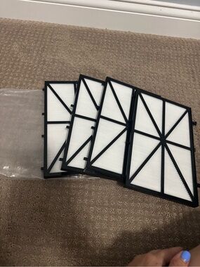 Replacement Dolphin Nautilus pool vacuum Filters - Black & White (4 Pack)